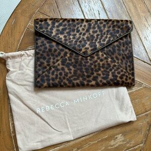 Rebecca Minkoff Animal Print Envelope Clutch